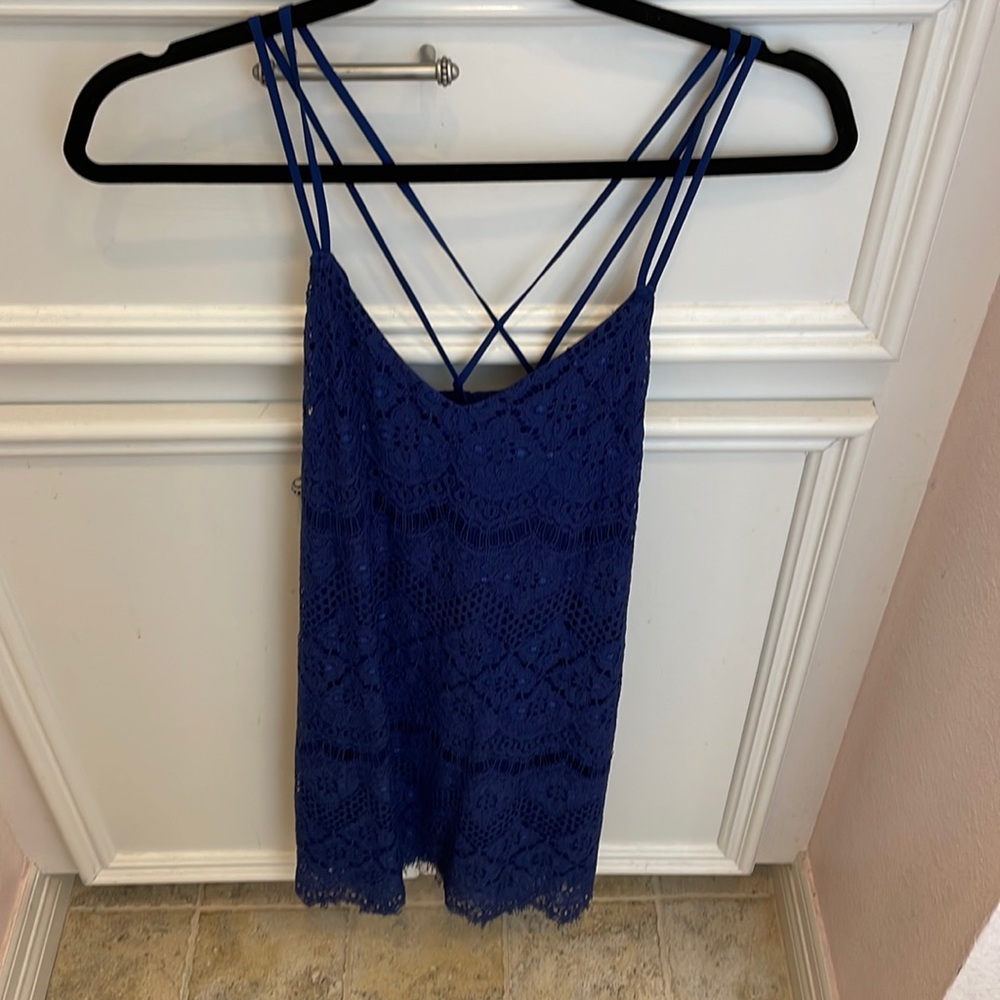 Altar’d State Navy Lace Dress